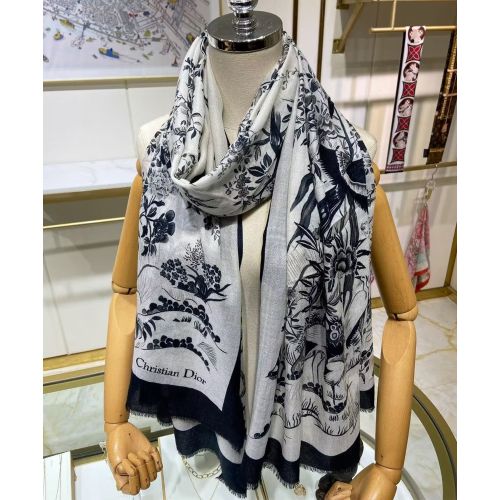 Christian Dior Women's Granville Gardens Paris Long Scarf