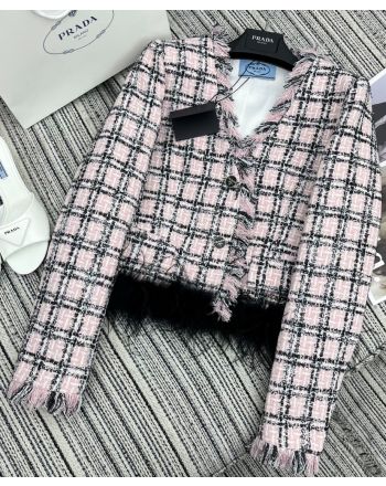 Chanel Women's Tweed Jacket Pink